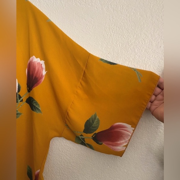 I JOAH Premium Floral Kimono Cover Up Top Open Front Cardigan M - Picture 5 of 8